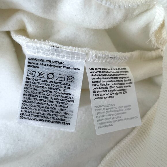 H&M NWT Women Twin Peaks Oversized Sweatshirt, Size Small - Picture 14 of 14